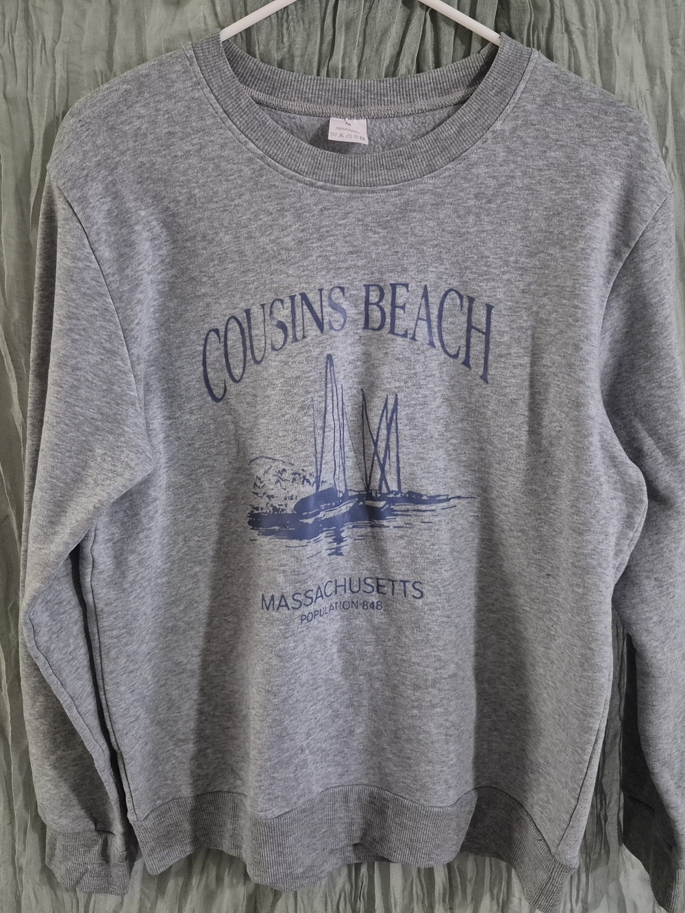 Gray Cousins Beach Crewneck Sweatshirt